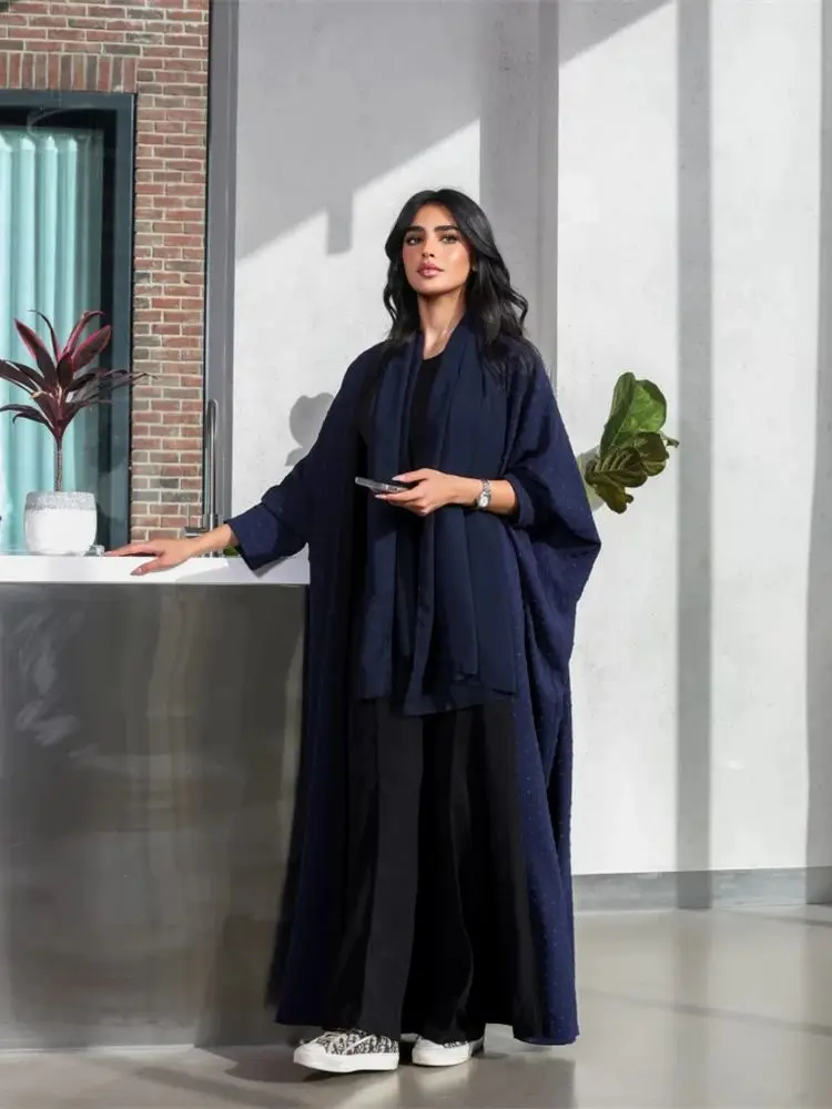 Ramadan eid aberto quimono abaya dubai muçulmano abayas para mulheres kaftan vestidos modestos islam roupas robe femme musulmane caftan