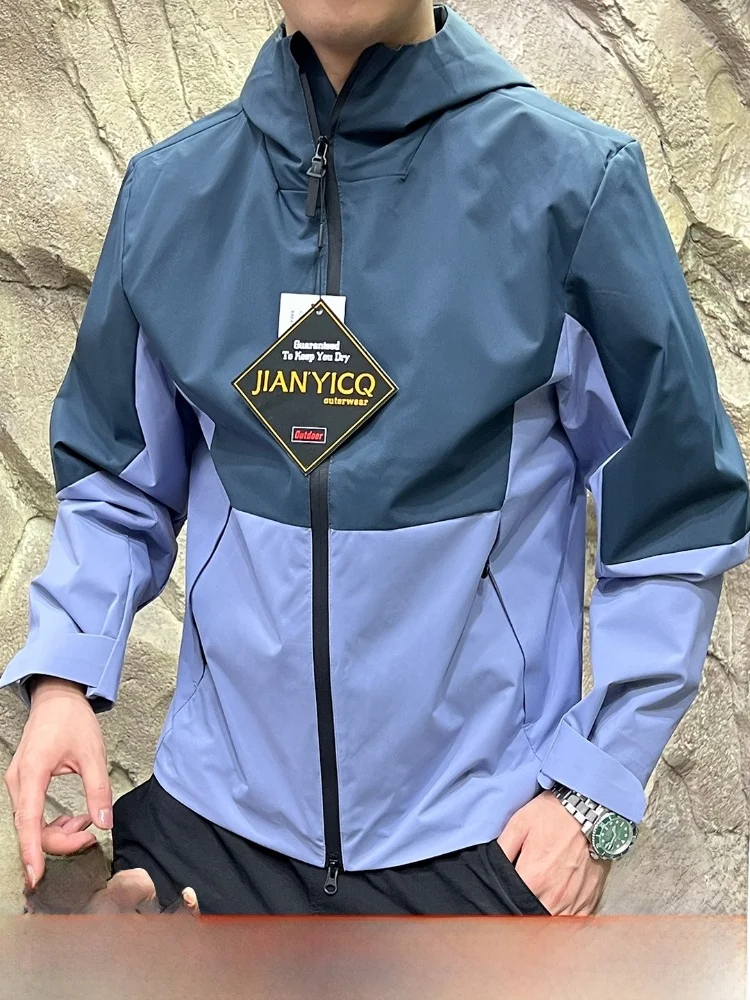 

Высококачественная уличная мужская дышащая водонепроницаемая ветрозащитная подставка для джета с 3D индивидуальным сращиванием, подходит для длинного свека из полиэфирного волокна...