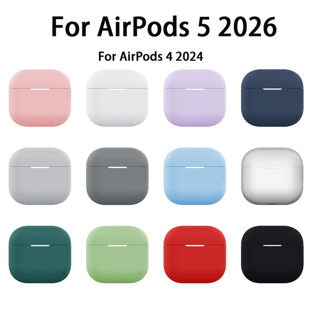 Nouvelle coque 2026 pour Apple Airpods 4 5, étuis de protection en silicone pour Airpods 4 4ème génération, accessoires pour écouteurs sans fil 1