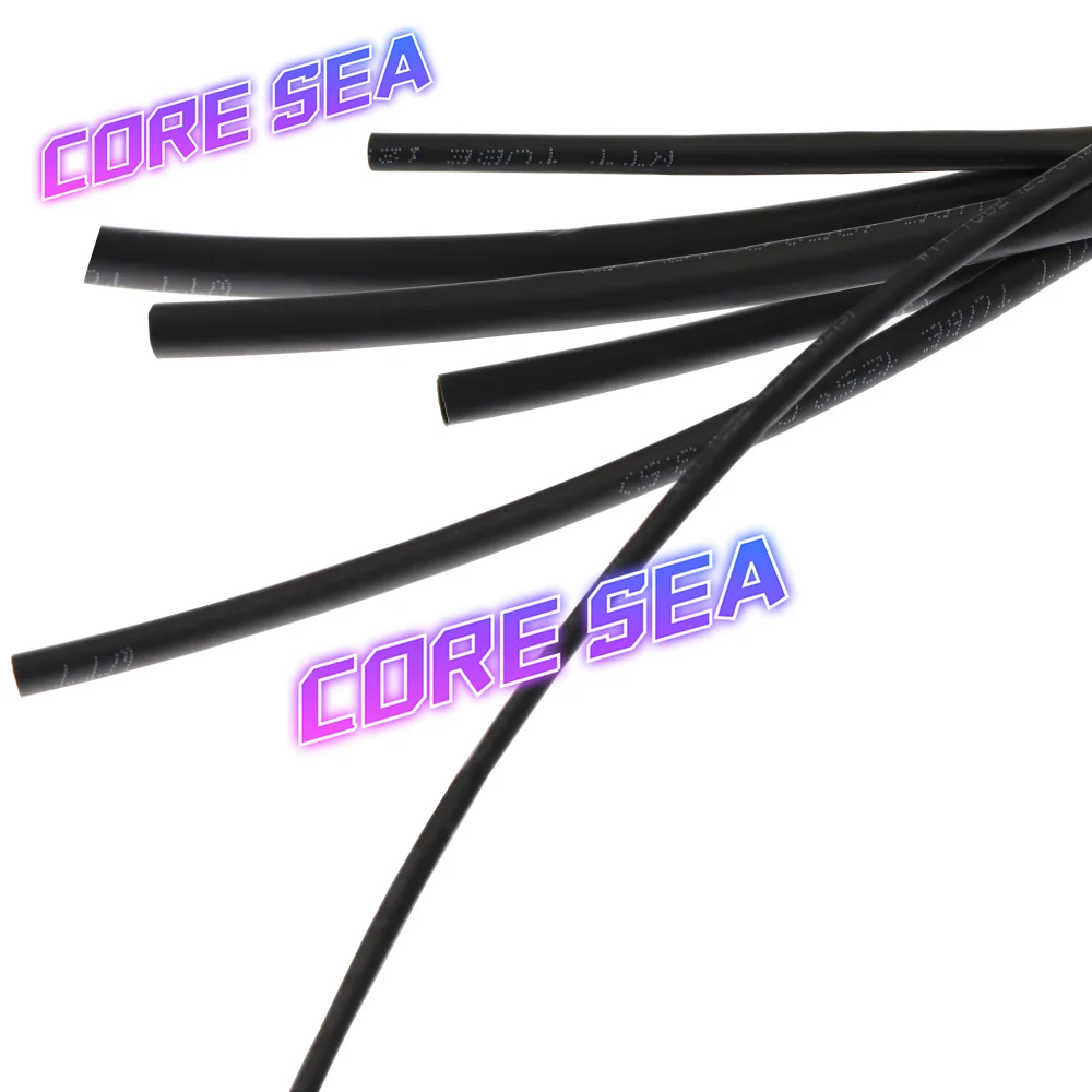 Black heat shrink tubing, insulated tubing, wire and cable protection, waterproof repair, data cable protection cover