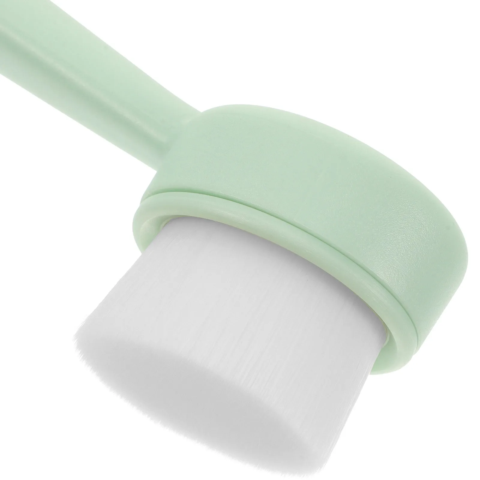 Escova de limpeza facial macia natural cabelo rosto esfoliante tamanho de viagem alça ergonômica multi-uso ferramenta de cuidados com a pele para