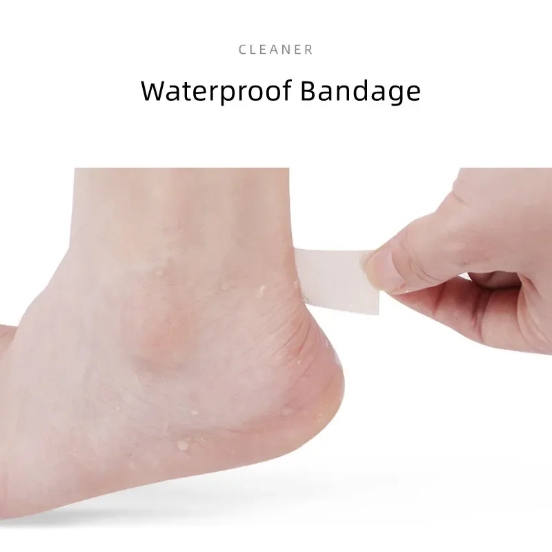 100cm/Roll Invisible Anti-wear Heel Sticker Silicone Gel Scar Stickers Tearable High Capacity Waterproof Tape Bandage