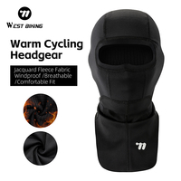 WESTBIKING Winter Cycling Balaclava Thermal Windproof Cycling Headgear Outdoor Sports Full Face Mask Ski Neck Warmer Bike Scarf