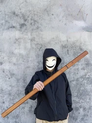 Tang Hengdao Han Wood Swords Bamboo Warrior Blade Juhe Dao Wood Knife Martial Arts Practice Cos Performance Children Play Props