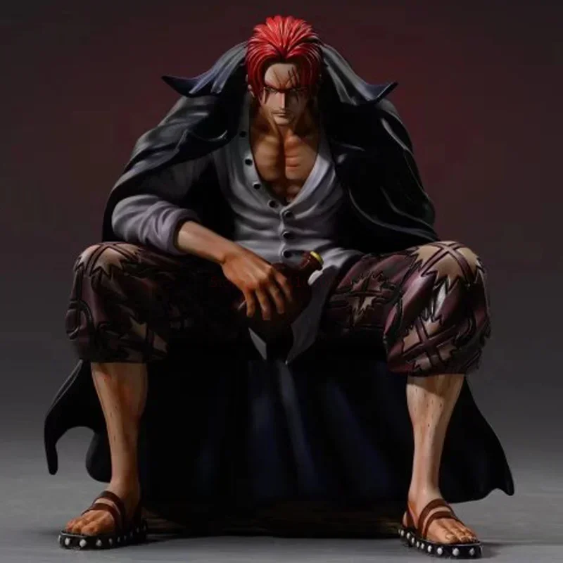 17cm One Piece GK Shanks Figure Chronicle Master Stars Plece BT Sitting Posture Action Figure Pvc Anime Collection Model Toys