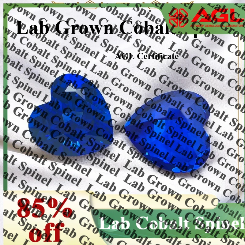 

TOPHeart Cut Lab Grown Cobalt Spinel Loose Gemstone