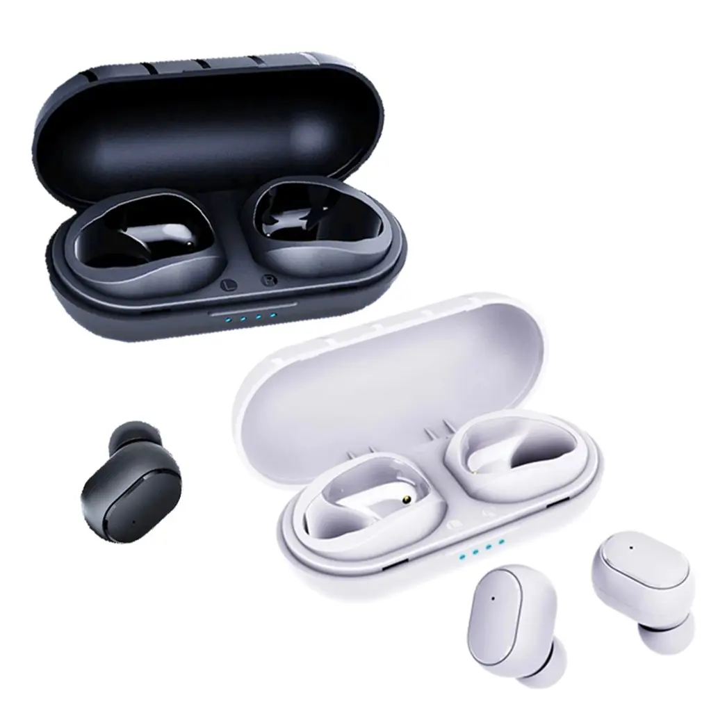 Mini T6 Wireless Bluetooth 5.0 Earphone In Ear 3D Stereo Sport Headphones With Mic Touch Control Noise Reduction Earbuds Headset