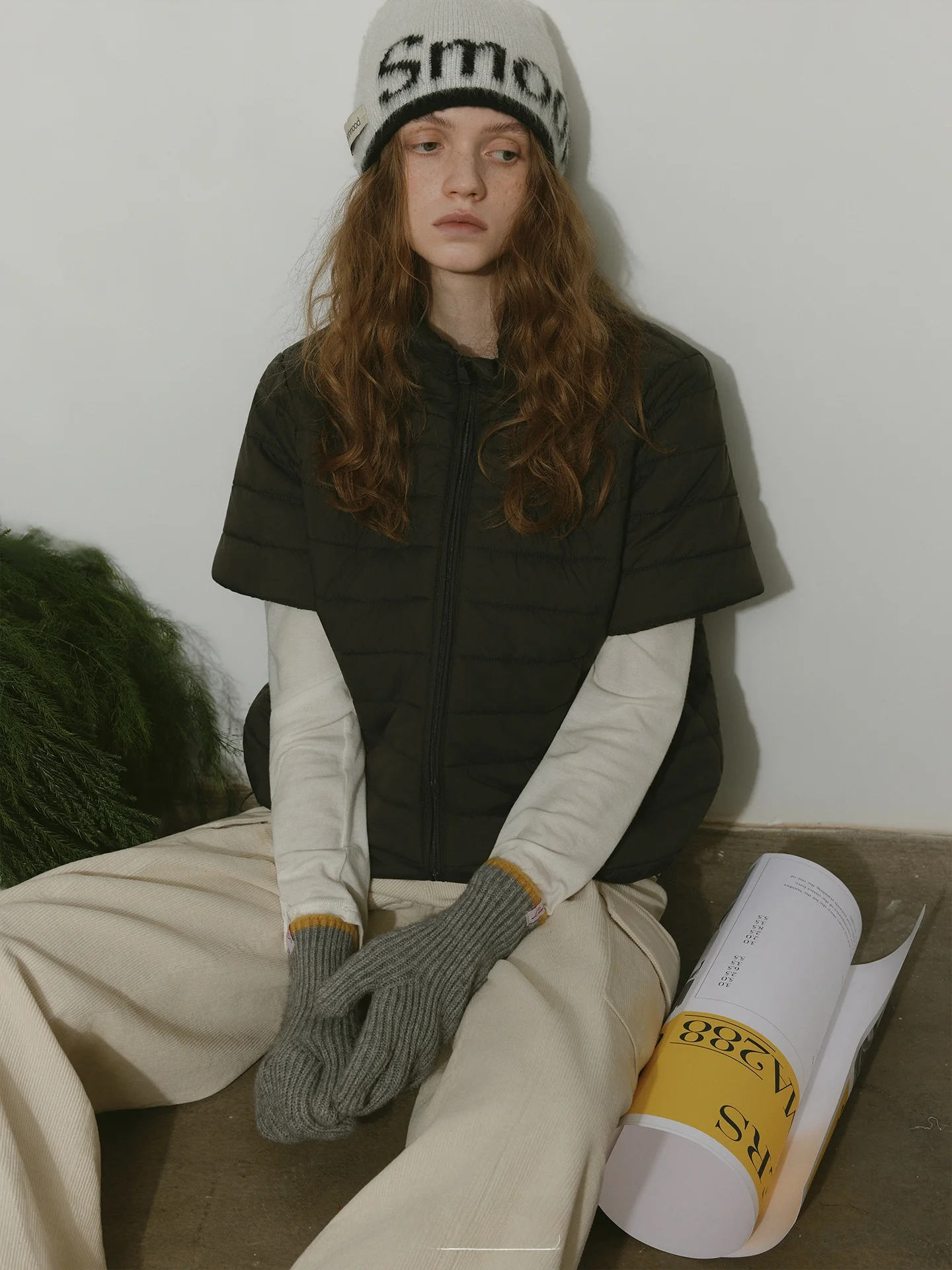 

Relez Women's Loose Fit Casual Jaet Korean Sle Stand Collar Patchwork Cotton Vest Autumn Winter New Faion Outerwear