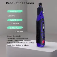 Mini Multifunction USB-Powered 3-Speed Electric Drill Kit with Engraving Pen and Rotary Tool Accessories for Home DIY