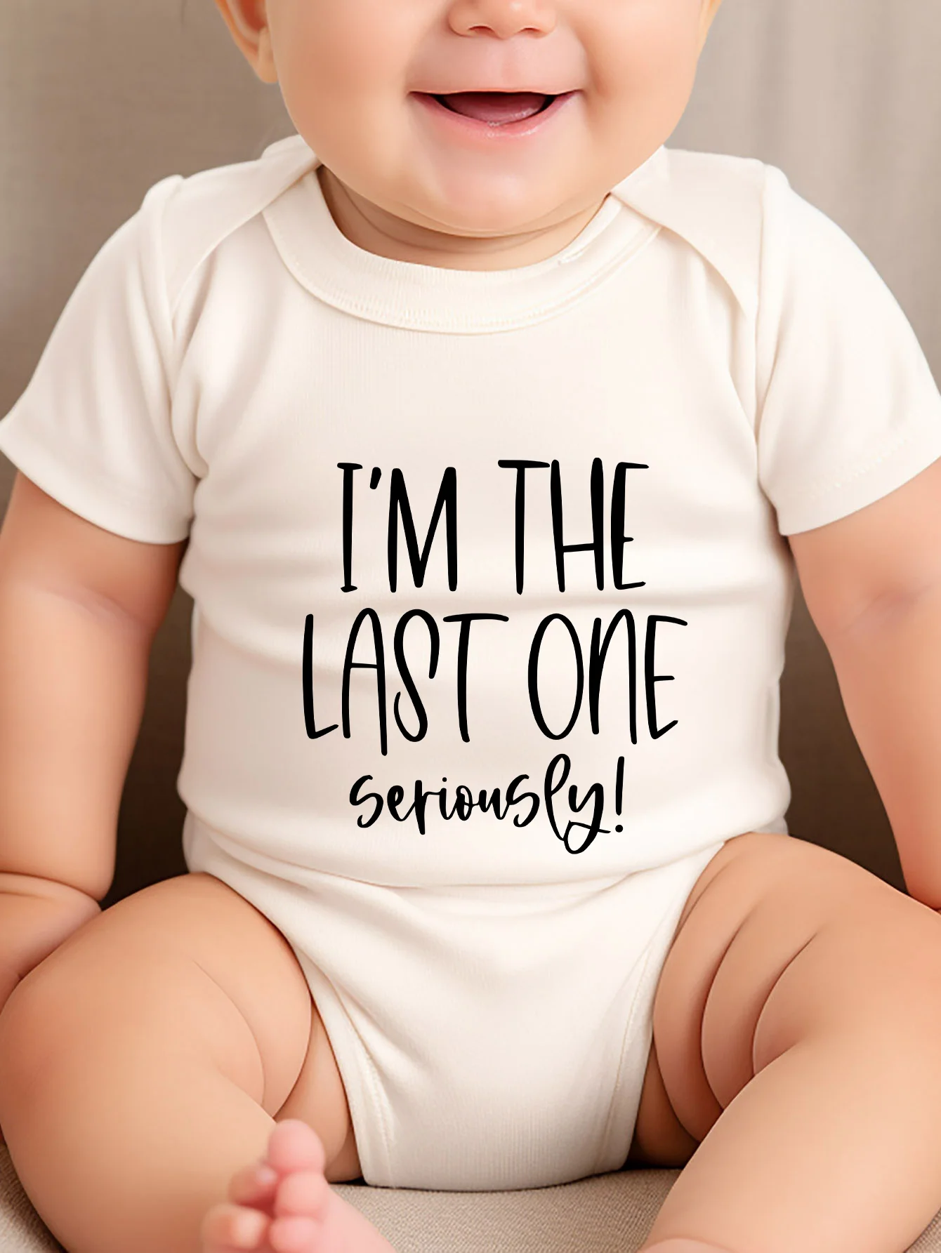 I\'m The Last One Seriously Print0-24M Cute Romper Toddler Infant Newborn Jumpsuit Baby Boy Girl Clothes Bodysuit New Style