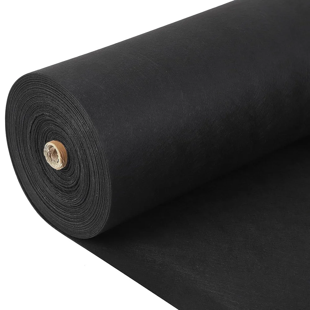 6ftx50ft Geotextile Landscape Fabric, PP Drainage 350N Tensile Strength & 440N Load Capacity for Driveway Road Ground