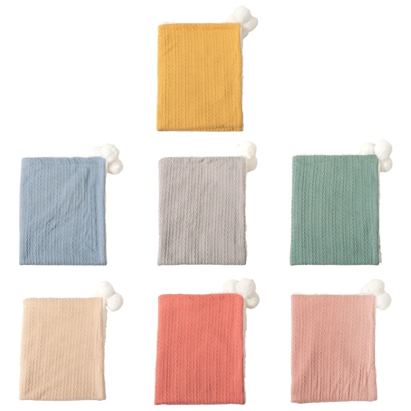 

Baby Stroller Blanket Winter Wrap Blanket Knitted Jacquard Blanket Gender Neutral Non-fluorescent Children Warm Blanket