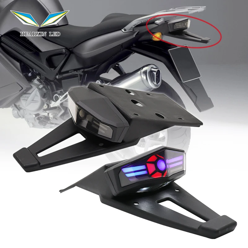 Universal Signal Lamp Taillight for Bobber Enduro Dirt Bike Motorcycle ATV LED Rear Tail Turn Signals Brake Light Stop Indicator