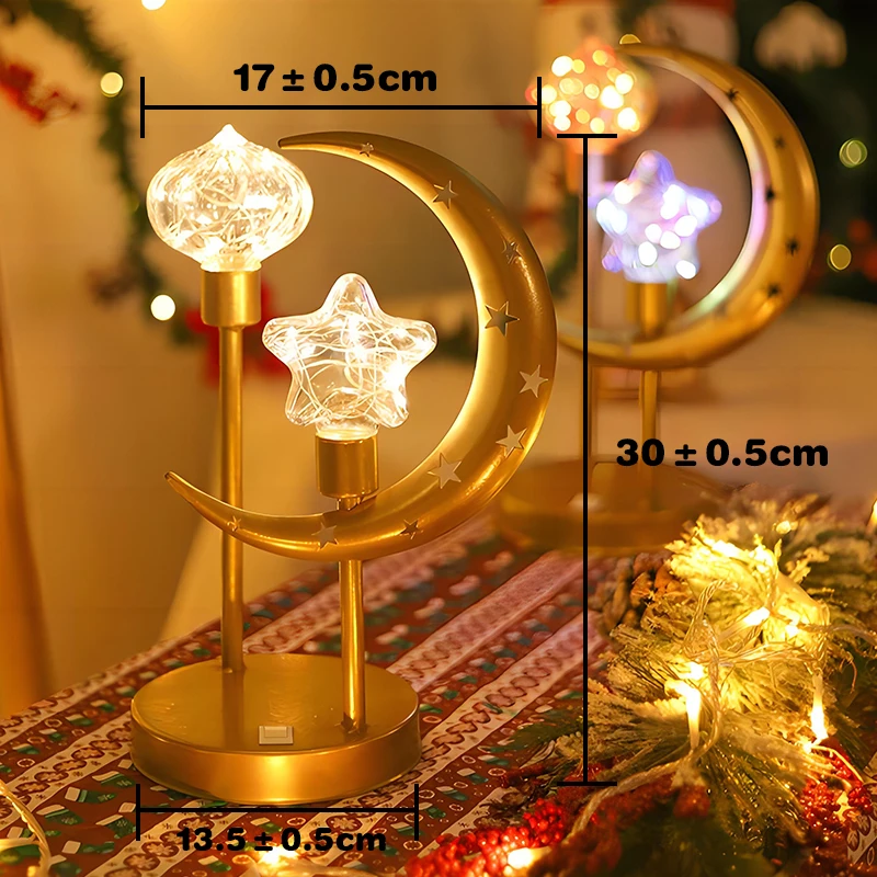 Moon Night Light LED Flashing Light Outdoor Party Desk Lamp Home Bedroom Decoration 7 Color Table Lamp Friend Holiday Best Gifts