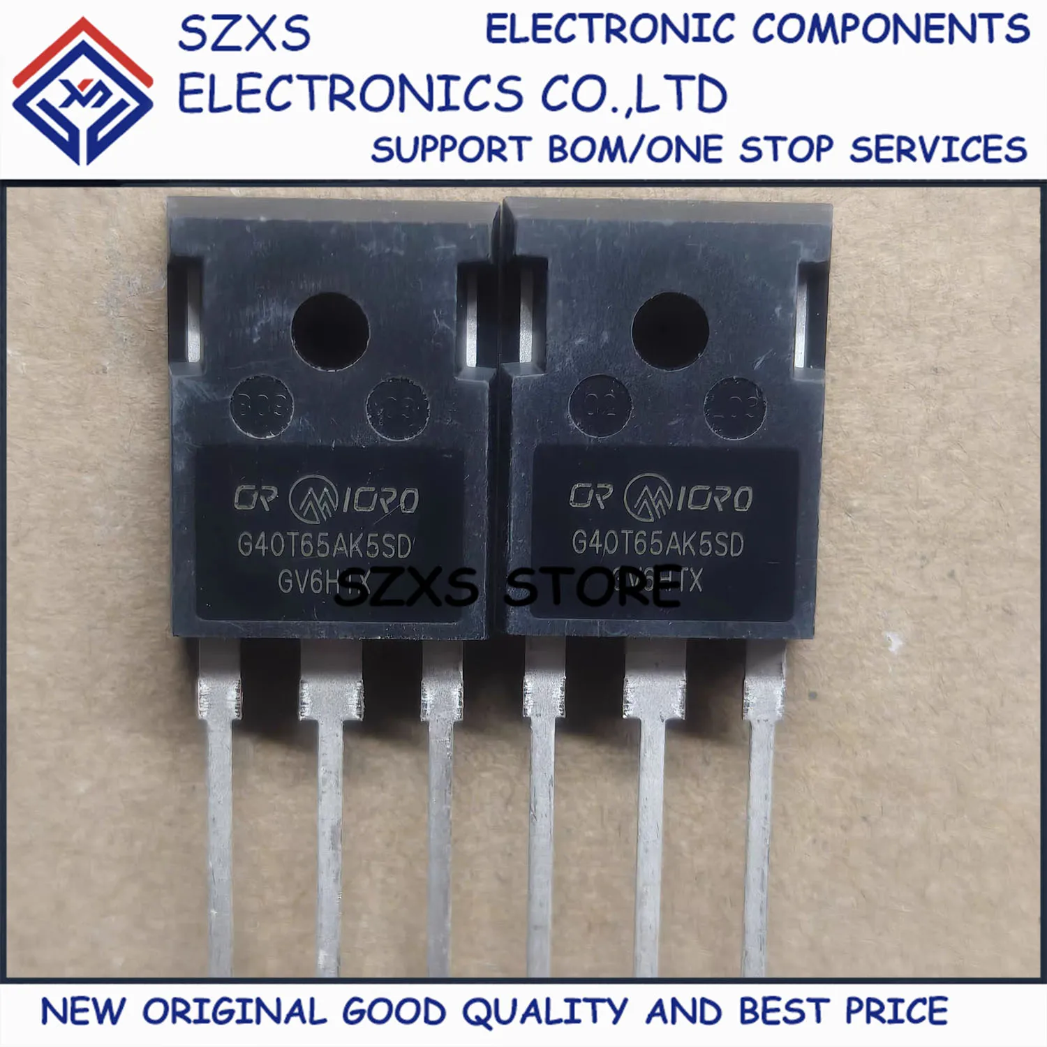 New Original 10Pcs G40T65AK5SD CRG40T65AK5SD TO-247 650V 40A Powerful IGBT Transistor In Stock Electronic Component Good Quality