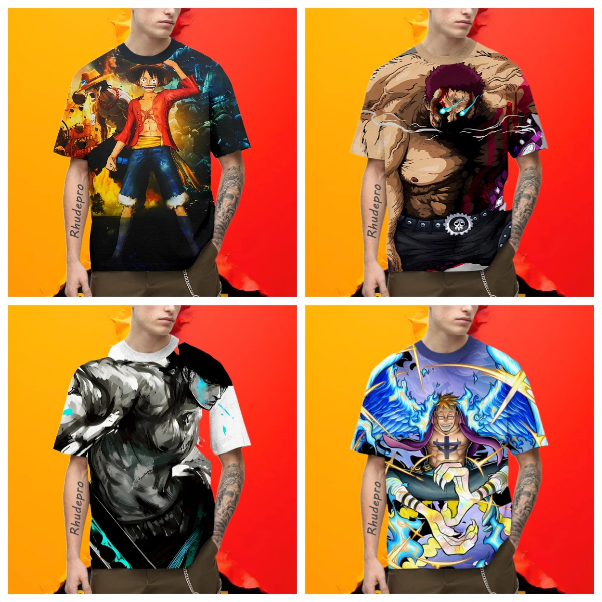 

Лето 25, хит продаж, новая японская анимационная футболка с 3D принтом для ролевых игр, уличный повседневный уличный топ с короткими рукавами