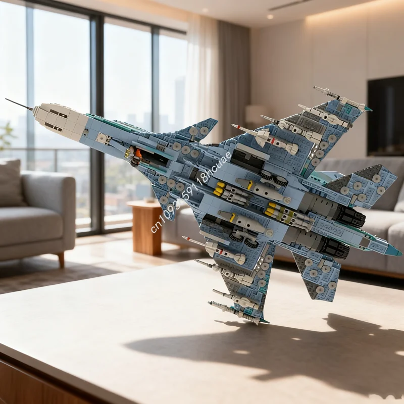 

2218 шт. MOC Sukhoi SU Fullback 1 масштаб Creator Experted модель строительные игрушечные блоки DIY идея кирпич рождественские подарки дети день рождения