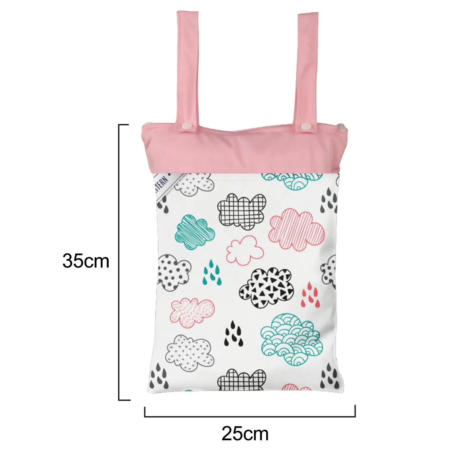 Baby Diaper Pouch Zipper Baby Wipe Bag for Outdoor Activities Travel Picnic