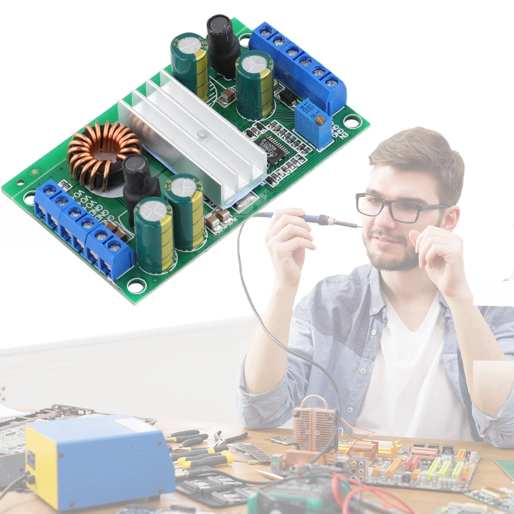 التلقائي باك دفعة وحدة LTC3780 عالية الطاقة DC-DC 5-32 فولت إلى 2-24 فولت تنحى محول فرق الجهد 10A السيارات تنحى وحدة الطاقة