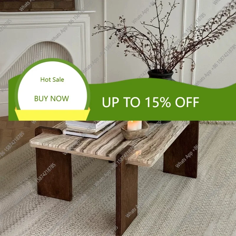 

C69 Organic Shape Marble Coffee Table, Handcrafted Irregular Living Room Centerpiece With Natural Stone Texture - Modern Art Dec