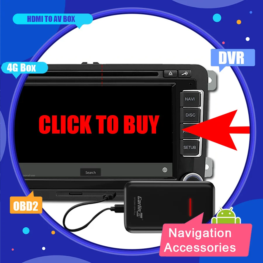 Android Accessories OBD2 DAB Receiver CARPLAY USB DVR CAMERA TPMS Optical Fiber Cable Camera Adaptor Fiber Video 4G Box