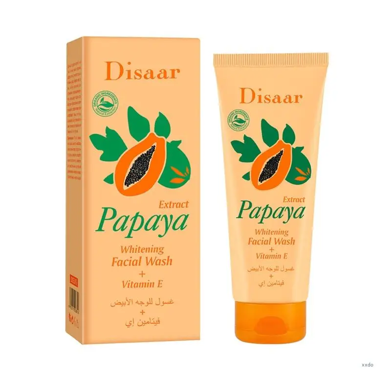 Dissar Papaya Whitening Deep Exfoliator Papaya Brightening Exfoliating Peeling Gel Whitening Exfoliating Deep Cleansing Face