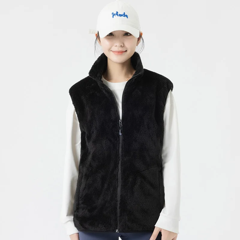 Men's and women's intelligent constant temperature heating vest coral fleece double control nine-zone leisure USB rechargeable