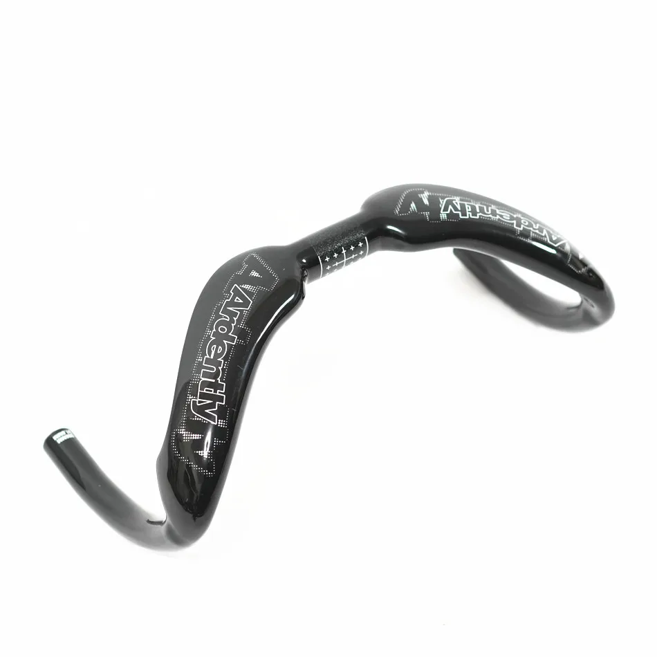 Ardently Carbon Drop Lenker 31,8mm Hochfester Fahrradlenker Ultraleichter Widerstandsreduzierer, Gebogener Lenker, Track-Fixie-Fahrradteile