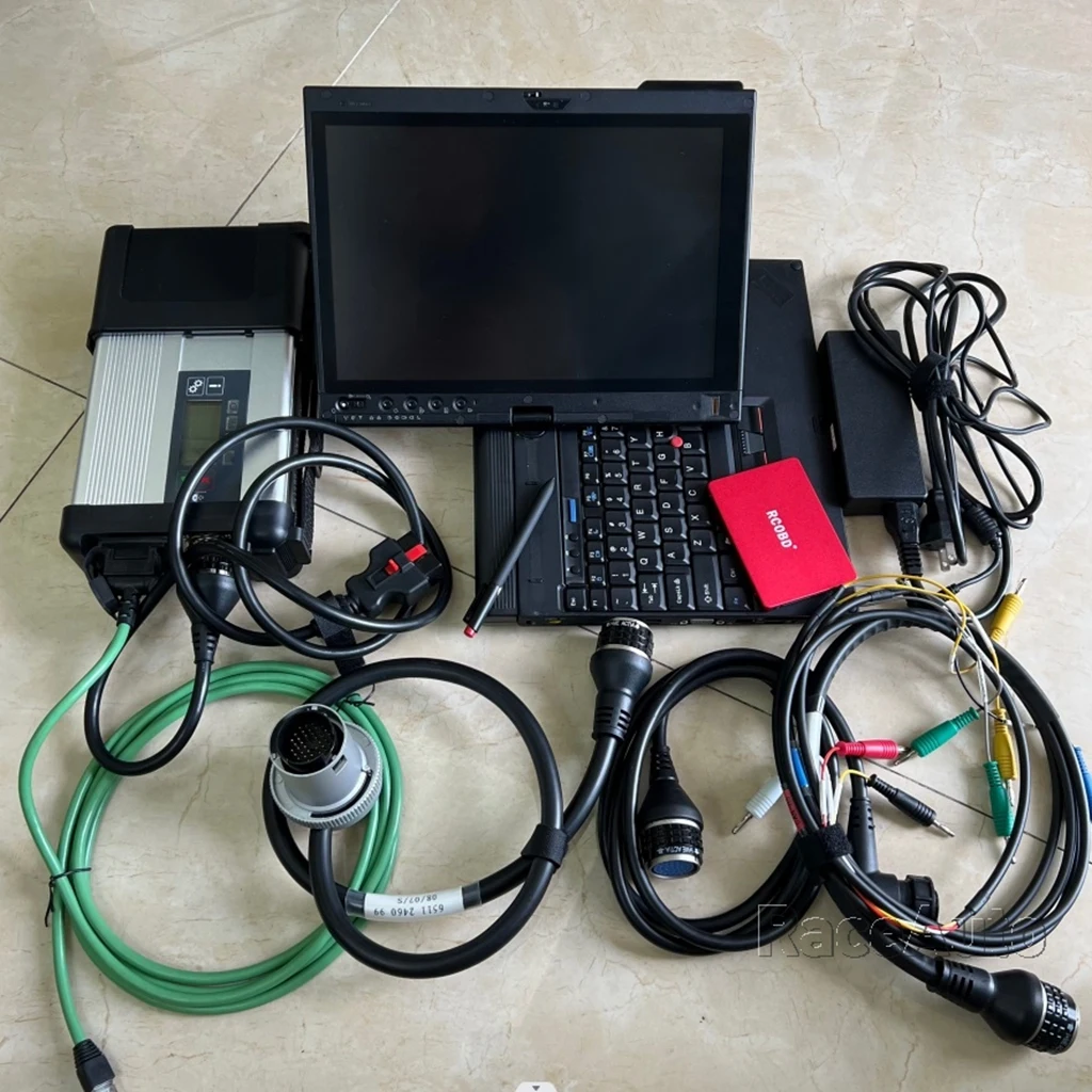 WIFI Diagnostic for Mercedes MB SD C5 Connect Compact  with SSD Software 2024.06v in X220t Laptop 8G i5 Tablet Computer Full Set