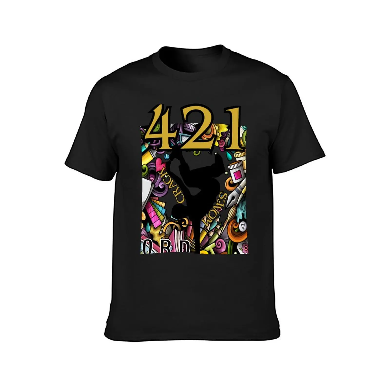 O.B.D 421 B-boy T-Shirt anime sweat vintage clothes shirts graphic tees plain black t shirts men