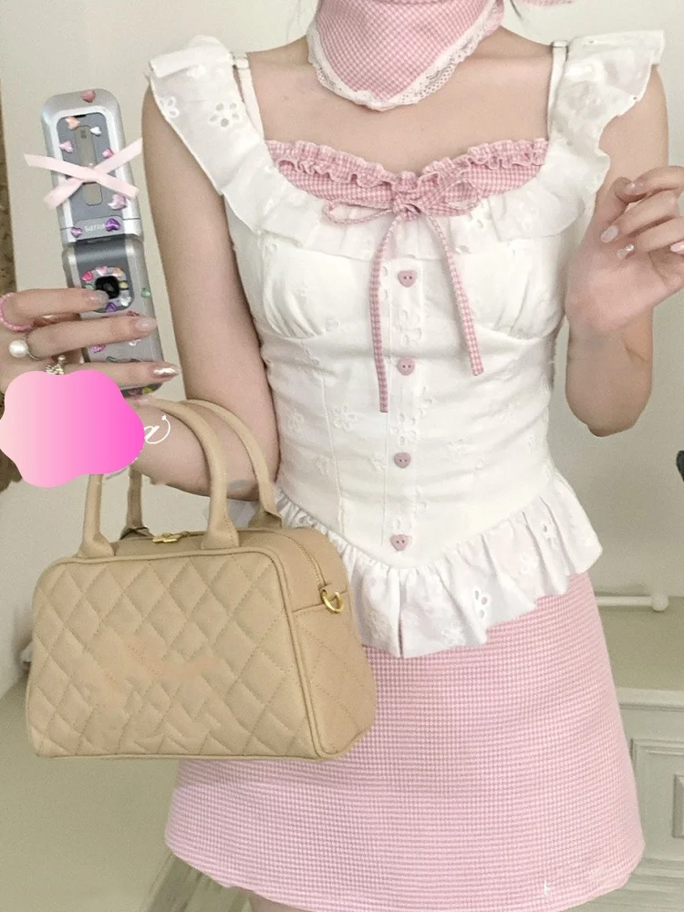 

Women Summer Shirt New Lace Shirt Short Slim Fit Blouse Top