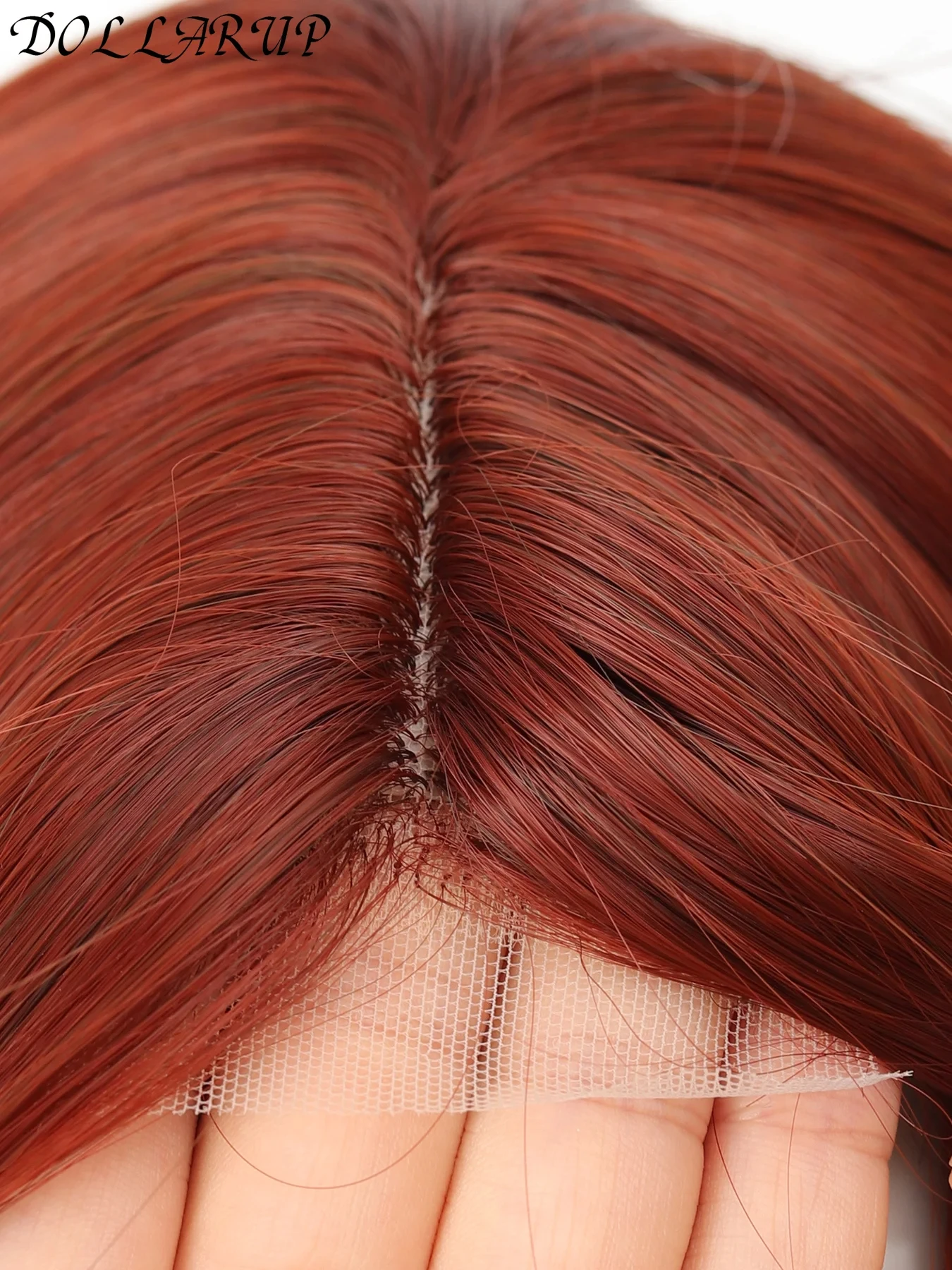 JKL الاصطناعية الدانتيل الباروكات للنساء السود طويل الجسم موجة متموجة الجزء الأوسط شعر مستعار الدانتيل أومبير شقراء براون تأثيري الباروكات #6