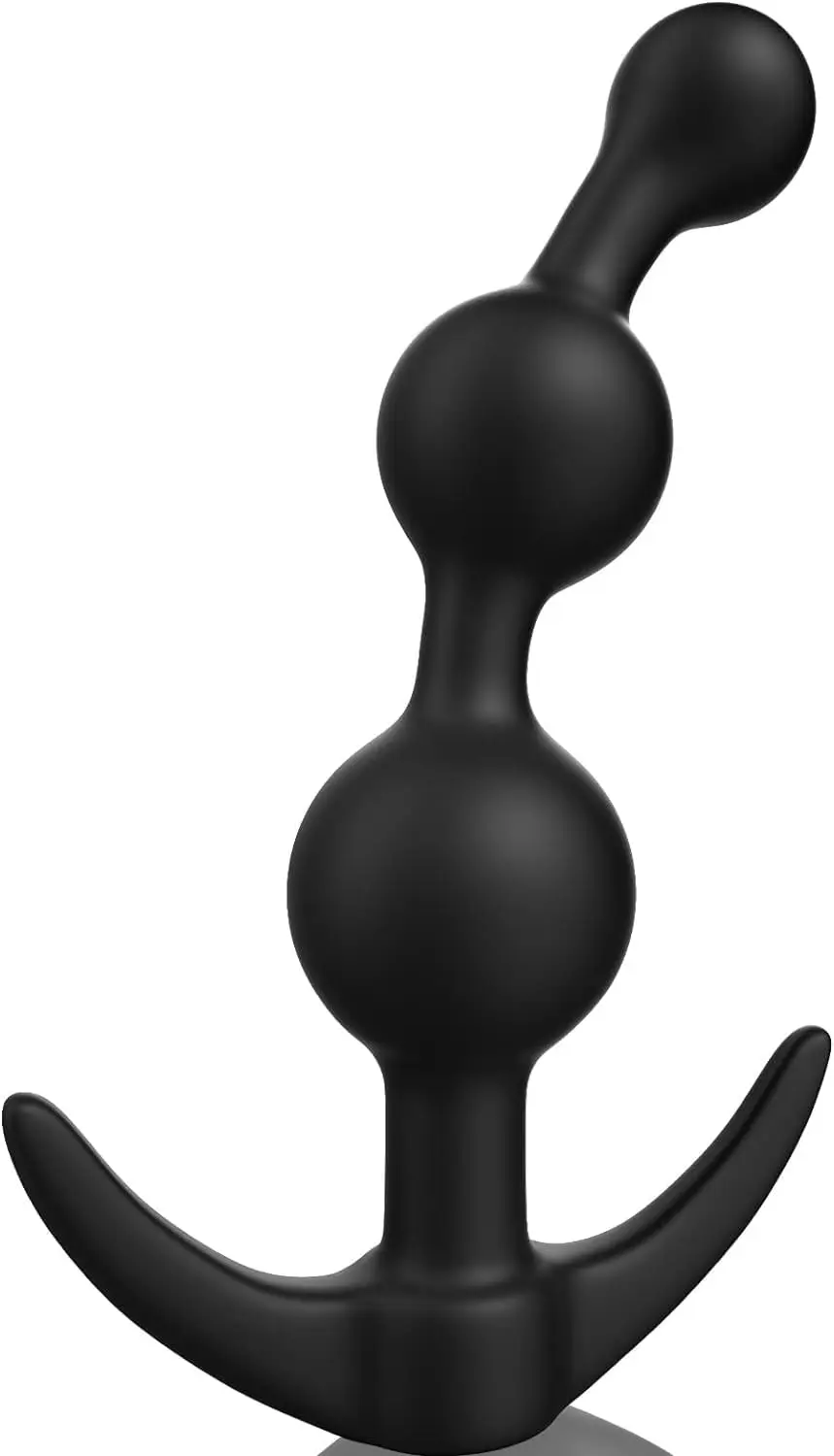 Anal Beads Butt Plug Prostate Massager Sex Toy With Narrow Flared Base And Graduated Beads For Comfortable Long Term Wear Sex To