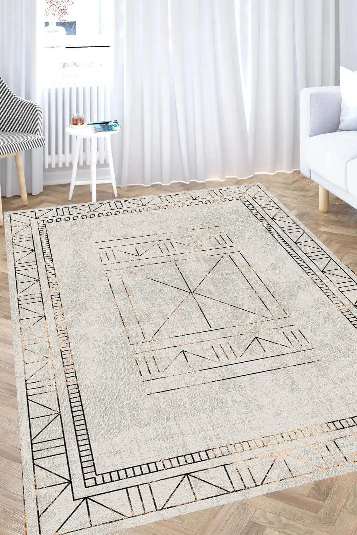 DOLBOVI scandinavian patterned digital printing washable non-slip woven floor hall carpet kitchen rug