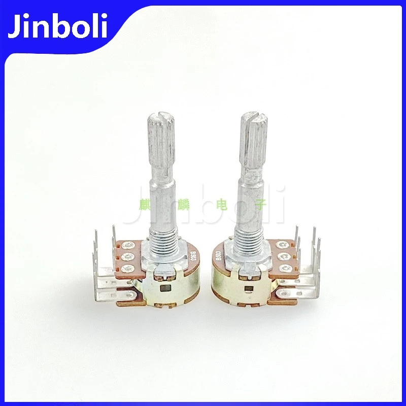 2PCS B50K 16 Type Double B503 Inner Bent Leg Power Amplifier High And Low Volume Potentiometer 35mm Handle Length