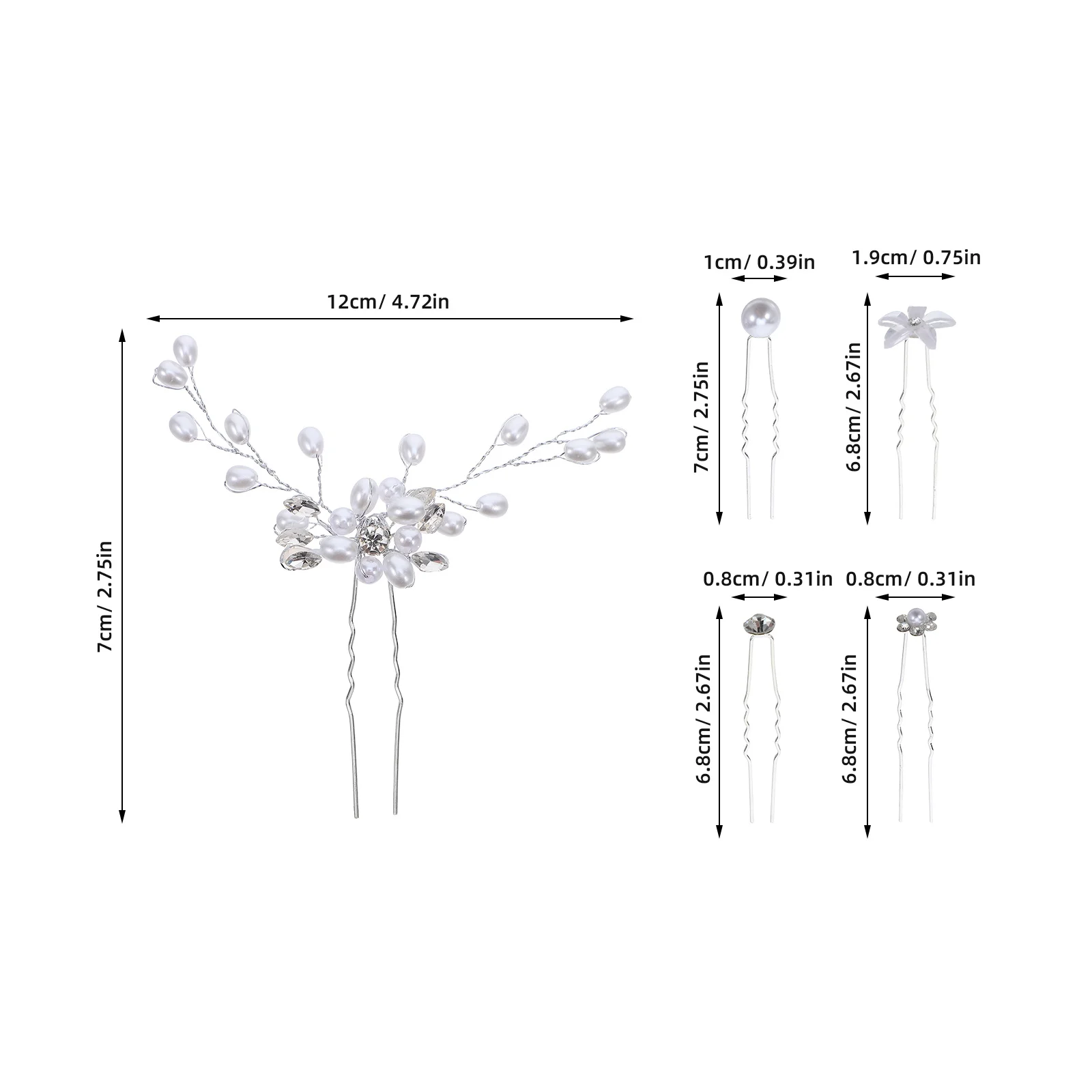 23-delige luxe strass bruidshaarspelden set met parels en bloemen bruiloft haaraccessoires voor vrouwen Frans haar