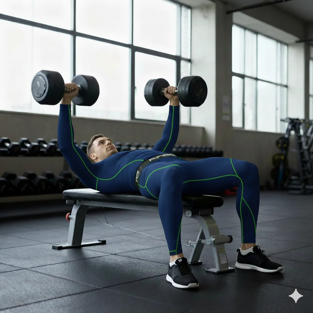 FINDCI Set da corsa sportivo da uomo Camicia a compressione + Pantaloni attillati sulla pelle Maniche lunghe Tuta da fitness ad asciugatura rapida Tute da yoga per palestra