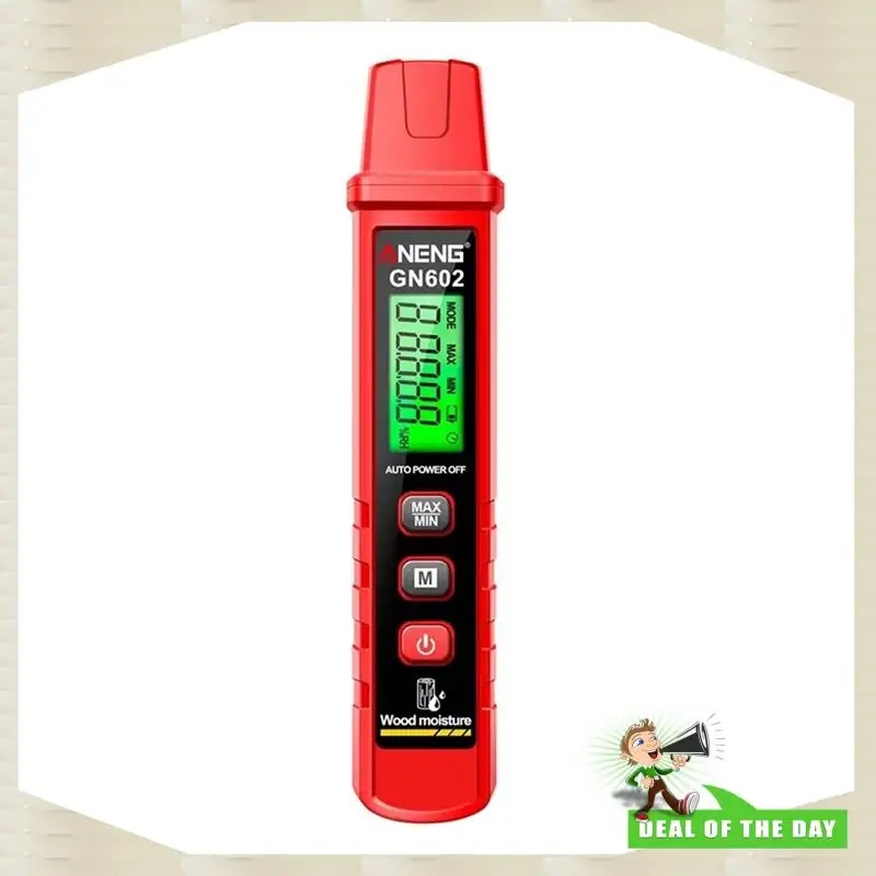 Entrega en 24 horas GN602 Detector de humedad de madera 0- 58% Detector de humedad de madera Material de construcción de valor máximo/mini