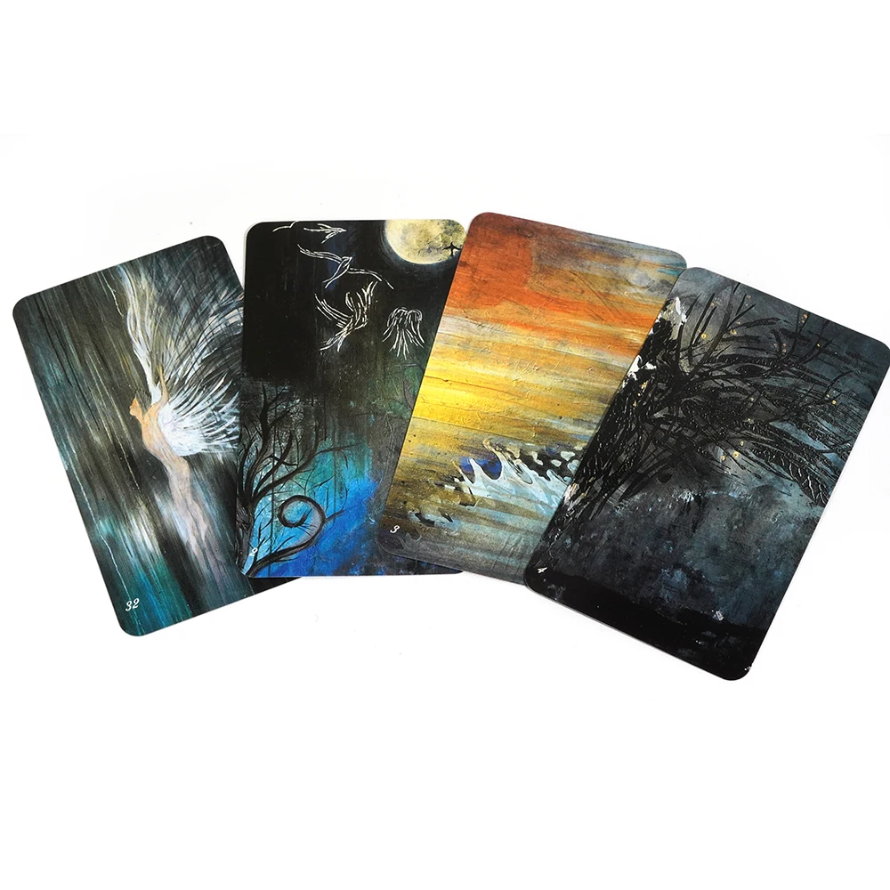 بطاقات التارو أوراكل ذات الأجنحة الممزقة