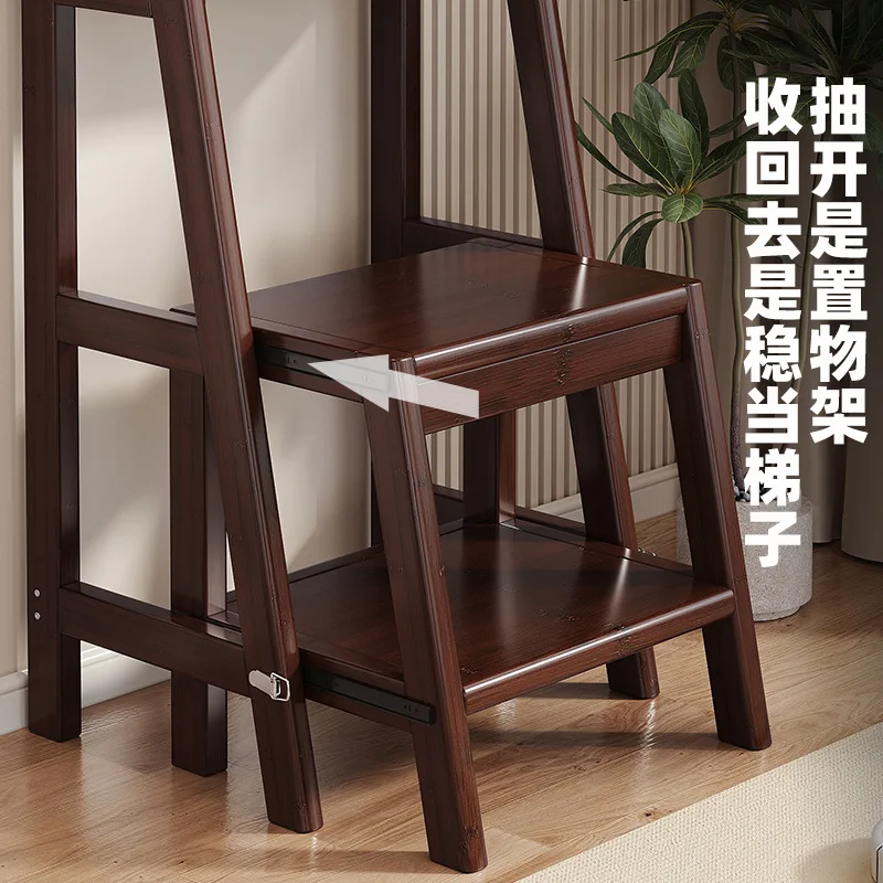 Multifunctional ladder Household folding telescopic ladder Stool dual-purpose thickened herringbone