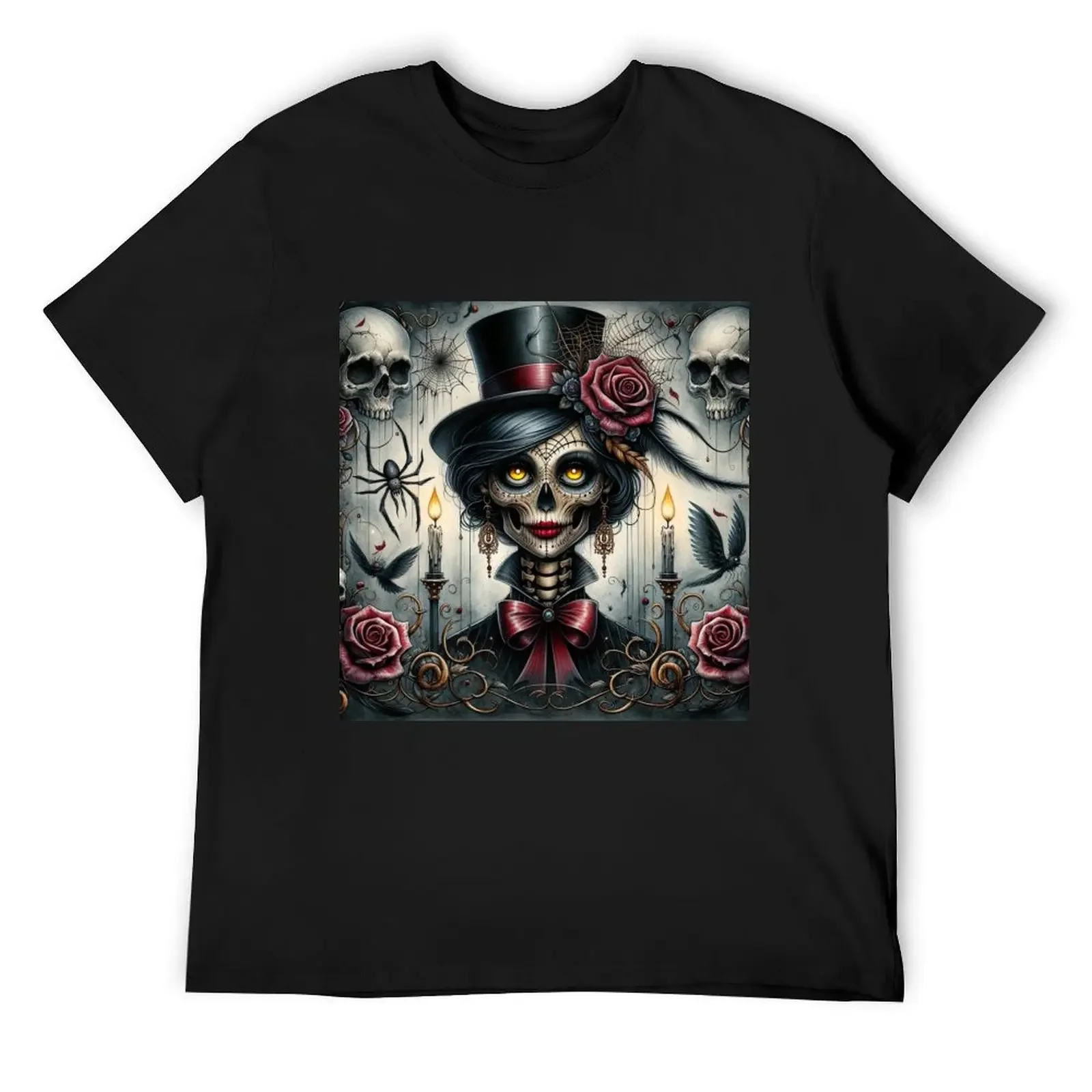 Abigail Gothic Doll Design T-Shirt vintage oversized t shirt oversizeds oversized t shirts for men