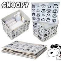 Snoopy Folding Storage Box Cartoon Anime Desktop Holder Toys Snacks Cosmetic Organizer Box Home Large Capacity Storage Basket