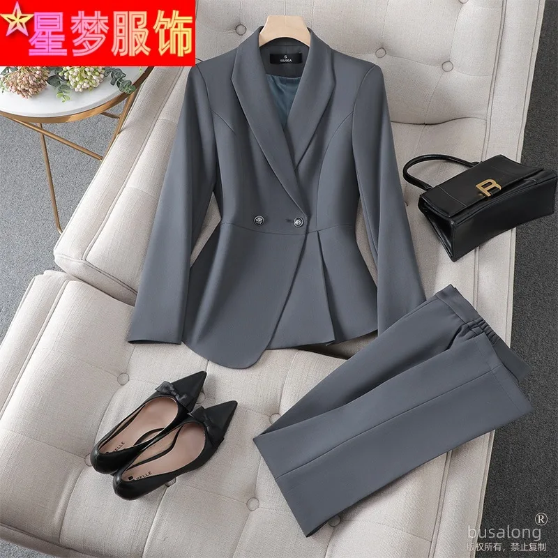 

Autumn and Winter Long Sleeves Business Wear Suit Graceful and Fashionable Formal Suit Jacket Business Manager Work Clothes Fema