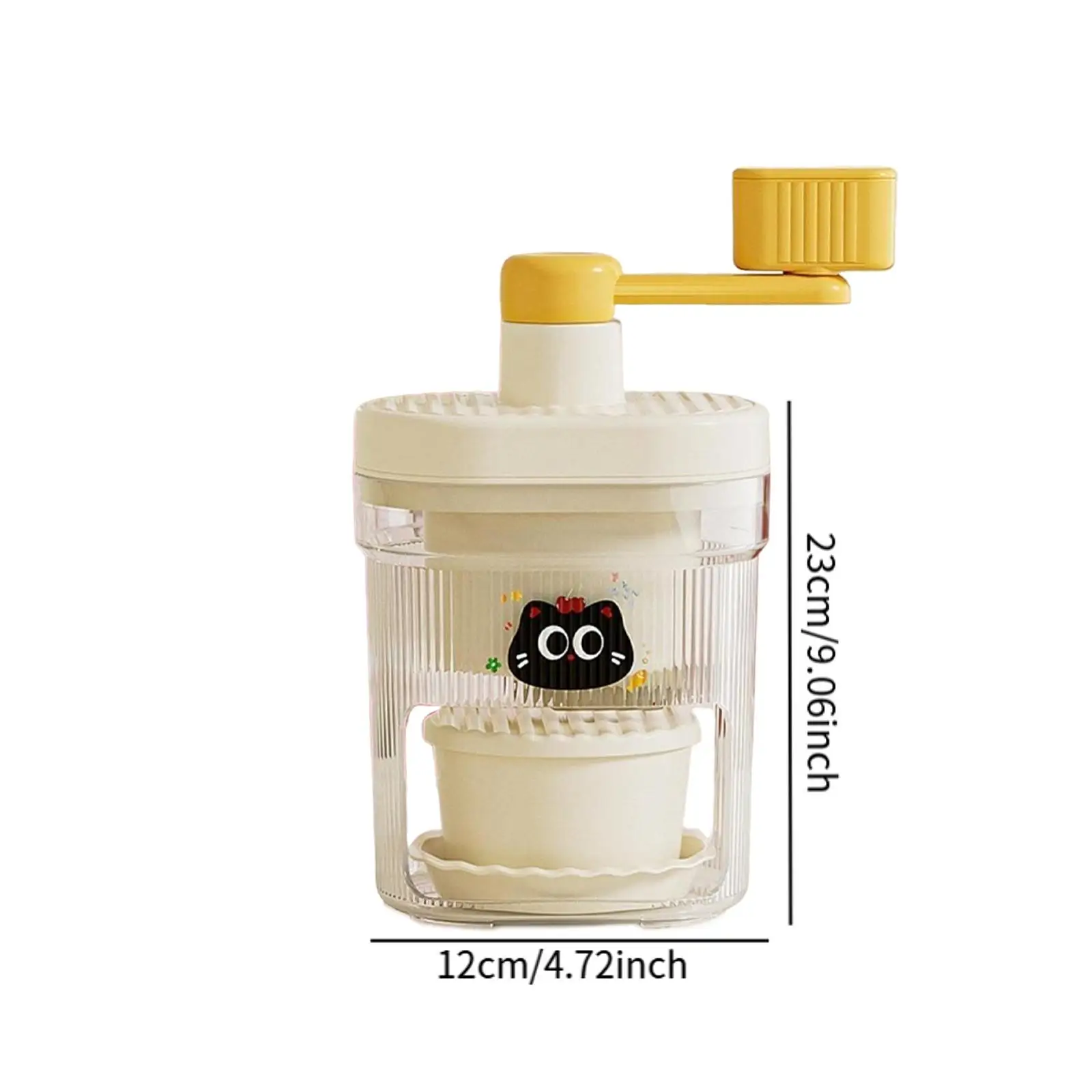 스무디를 만들기위한 수동 얼음 분쇄기 가정용 주방 용품 얼음 면도기 파티 홈 바를위한 회전식 얼음 면도기