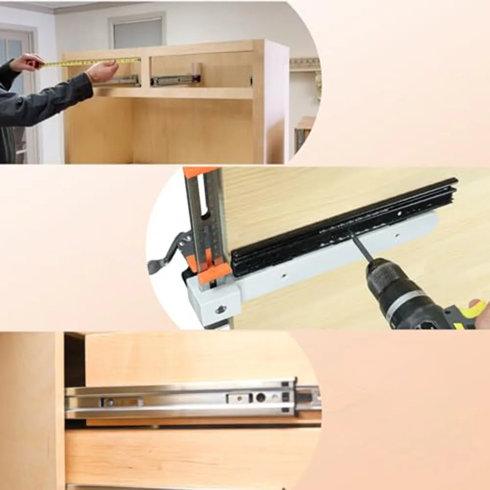 DIY Installation Drawer Jig Dual-scale Measurement Damage-free Installation Effortless Setup Environmental Durability