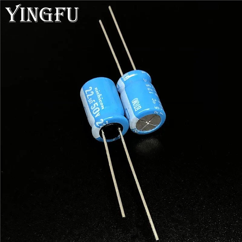 10Pcs/100Pcs NICHICON BT Series 8x11.5mm Highly dependable reliability 50V22uF Aluminum Electrolytic capacitor