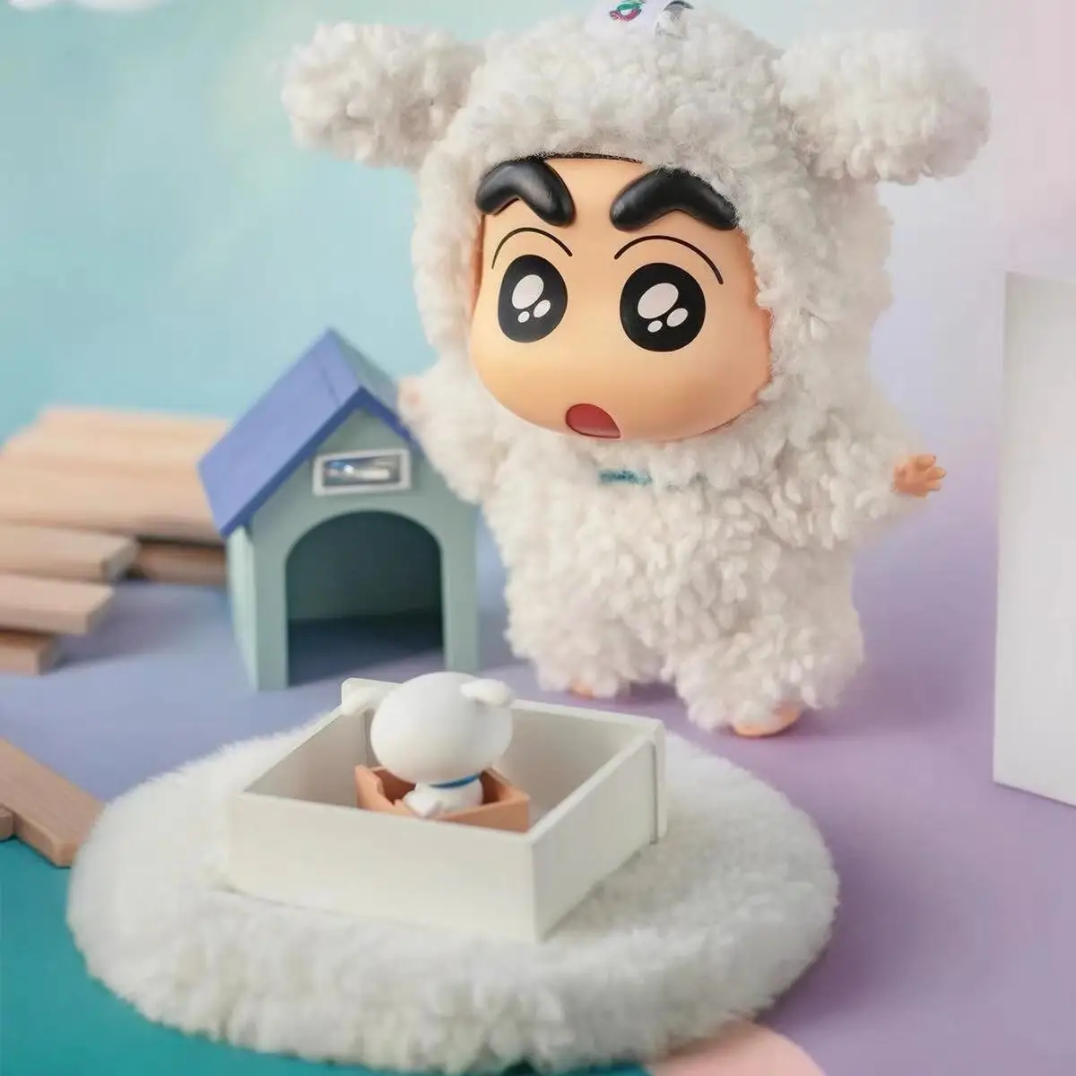 ¡¡¡Nuevo CALIENTE!!! Crayon Shin-Chan caja ciega disfraz fiesta serie vinilo muñeca Anime figura de acción colección de cajas misteriosas modelo juguete para regalo