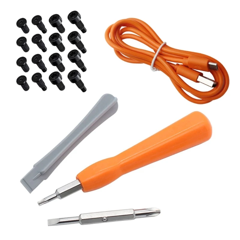 Convenient Doorbell Screwdriver Bundle 18Screws & Charging Cord Screw Repalce