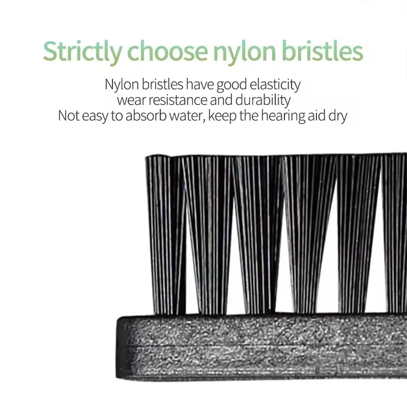 Kit de brosses de nettoyage pour appareils auditifs, brosse douce en Nylon pour cheveux, Tube d'aide auditive, trous d'air, outil de nettoyage, accessoires, élimination du cérumen, 8/10 pièces