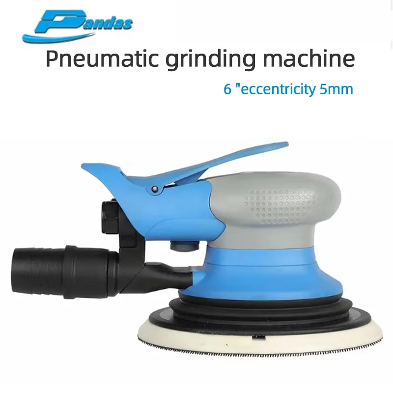 Original PANDAS Pneumatic Sander 6 INCH 17 Hole Hand Held Sandpaper Machine Special Tool For Grinding Atomized Paint